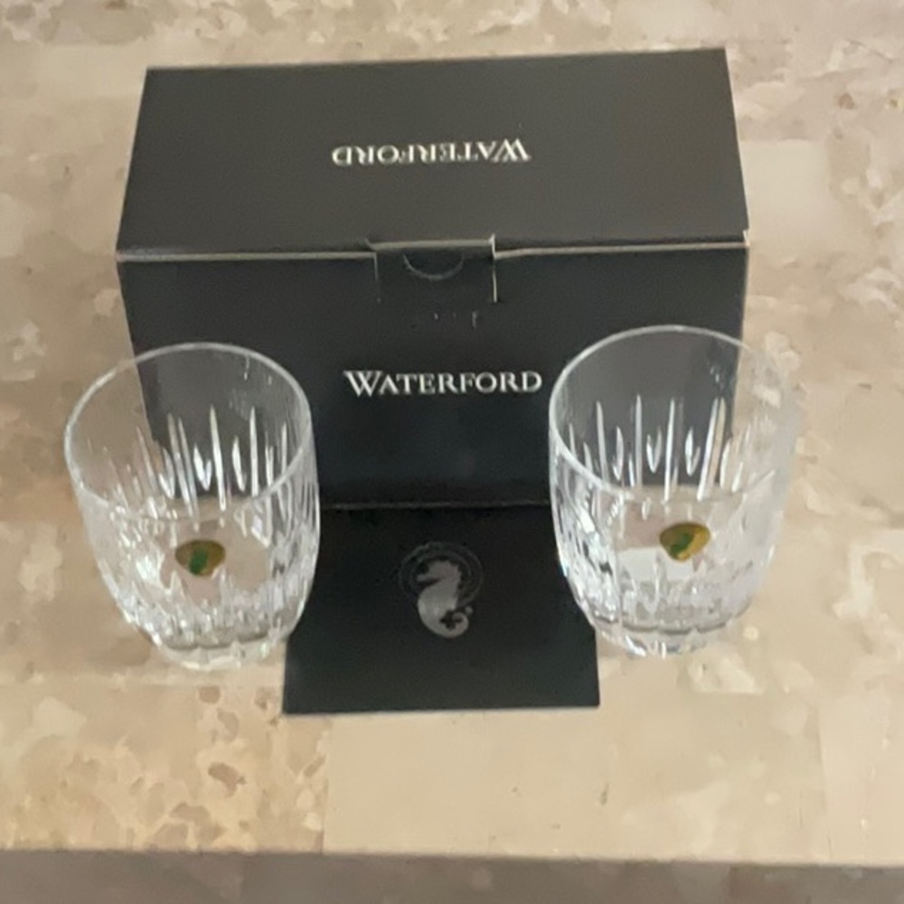 Waterford MARA Crystal Set of Two Tumblers - Picture 2 of 5